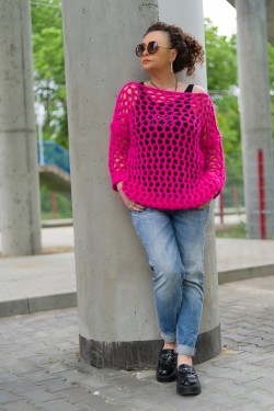 NITA - ażurowy sweter